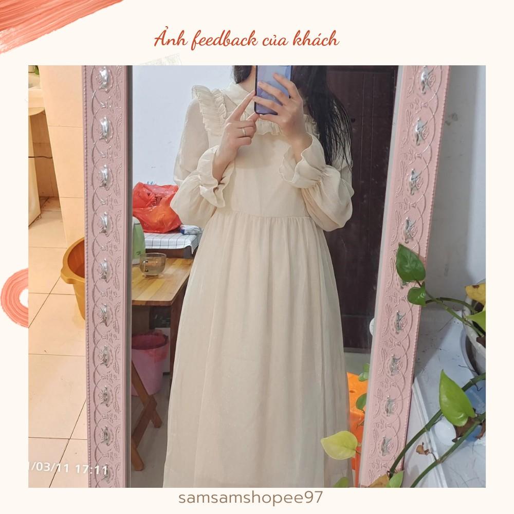 Đầm tiểu thư cổ bèo siêu xinh