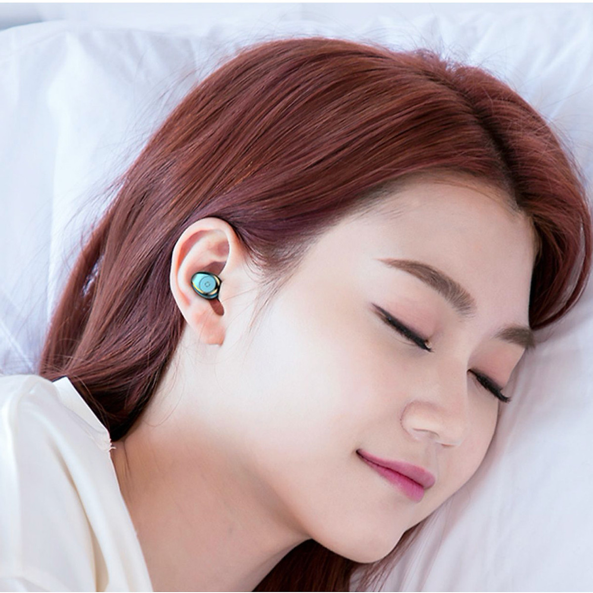 Tai Nghe Bluetooth True Wireless ROYALMIC F9 5.0 Cảm Ứng Vân Tay, Nâng Cấp Dock Sạc có Led Báo Pin Kép - Hàng Chính Hãng