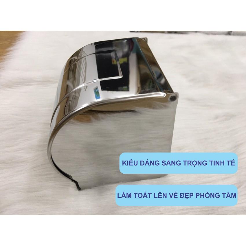 Lô giấy vệ sinh hộp kín Inox 304 dày dặn