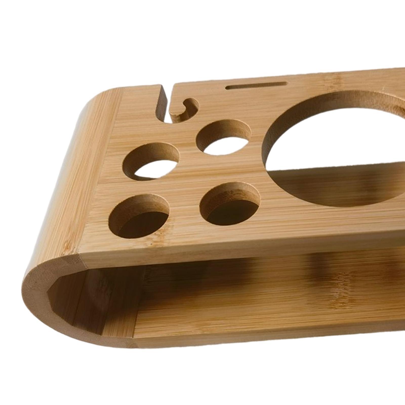 Cocktail Shaker Wooden Rack Equipment Display Stand for Home Party Beginners