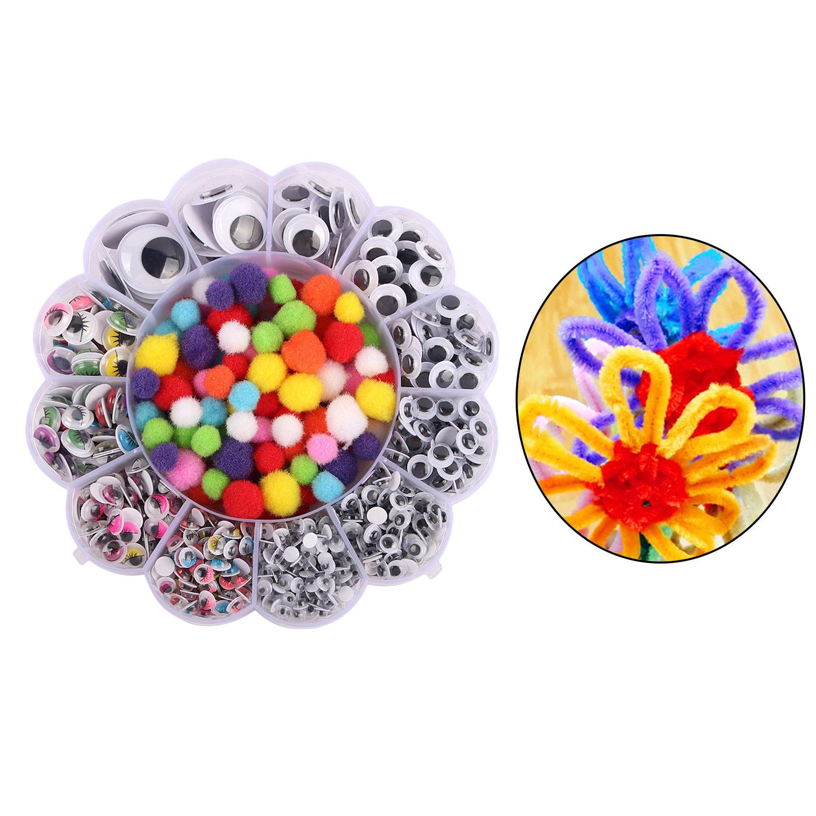 900x Googly Wiggle Eyes Self Adhesive for Craft Sticker Eye DIY Scrapbooking