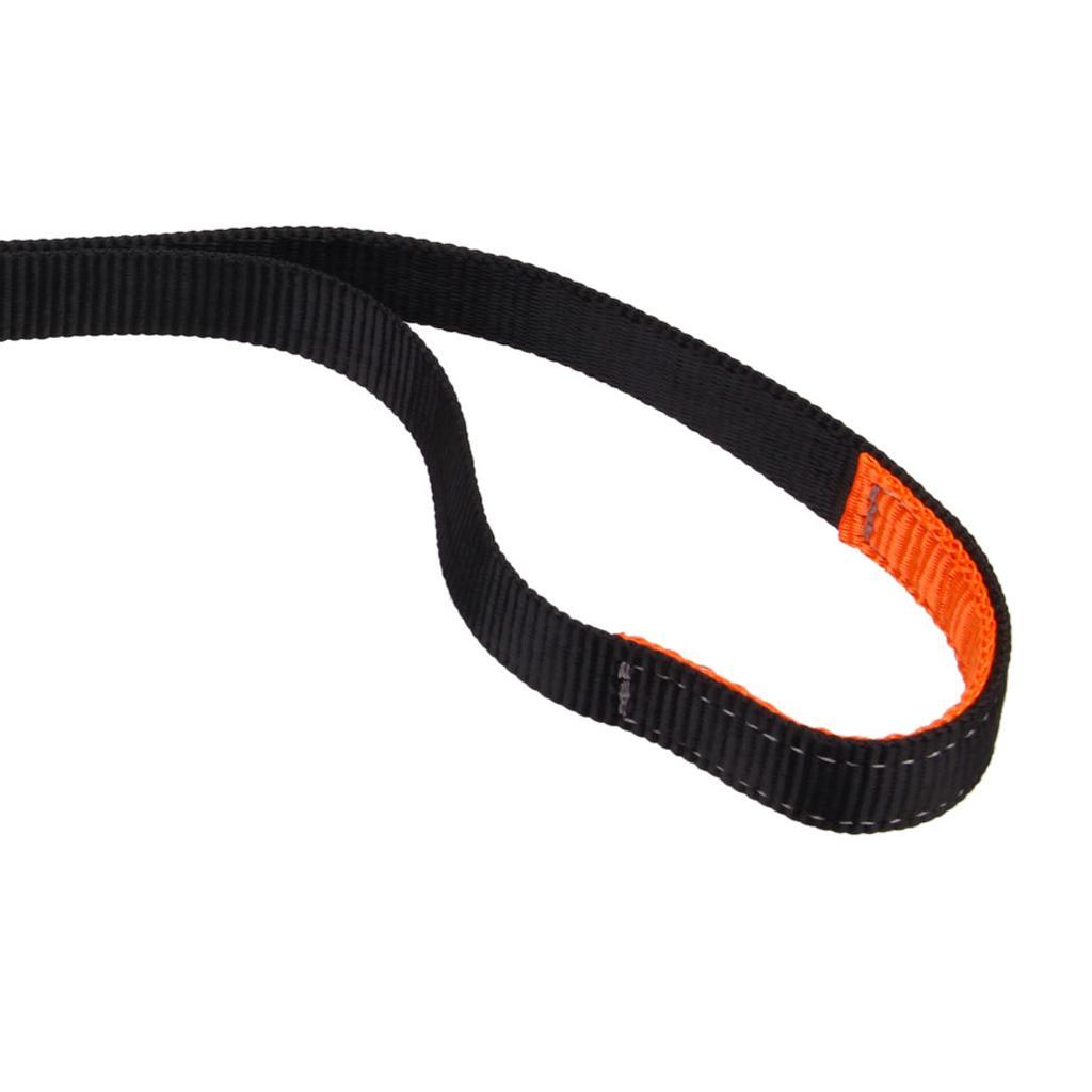 Adjustable Foot Sling Climbing Ascender Foot Loop Sling Rope Black