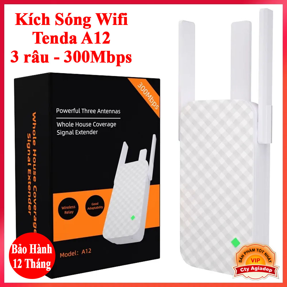 Cục kính sóng wifi nhanh mạnh TENDA 3 Râu nổi tiếng thế giới