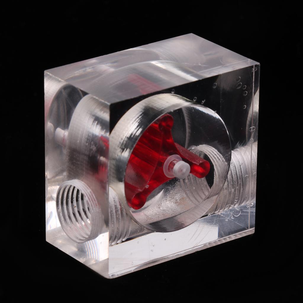 Acrylic flow Meter Indicator G1/4 Threaded For Liquid Water Cooling 2Ways