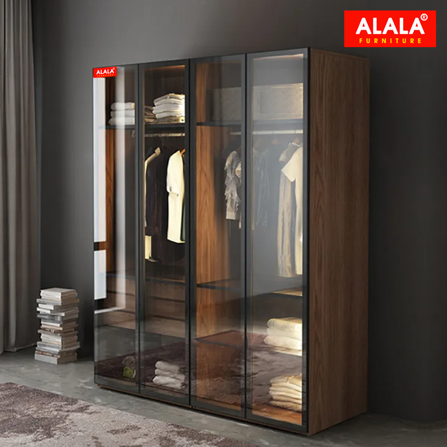 Tủ quần áo ALALA291 cánh kính cao cấp/ Miễn phí vận chuyển và lắp đặt/ Đổi trả 30 ngày/ Sản phẩm được bảo hành 5 năm từ thương hiệu ALALA
