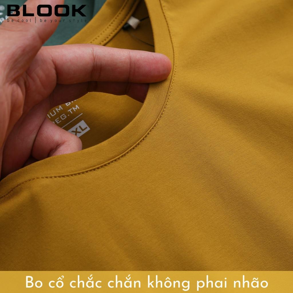 Áo thun nam cổ tròn in Blook vải Cotton co giãn,dày dặn, form regular fit mã 35531