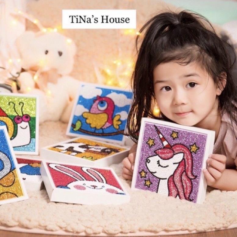 Tranh Đính Đá Handmade Rèn Tính Kiên Nhẫn vs Khéo Léo Cho Bé!