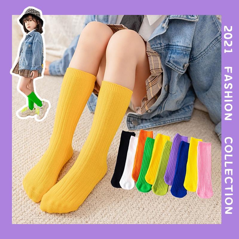 Tất Bé Trai Tất Bé Gái Từ 2-12 Tuổi Cao Cổ 100% Cotton Hàng Xuất Nhật Tất Trẻ Em Siêu Mềm Mịn PK75