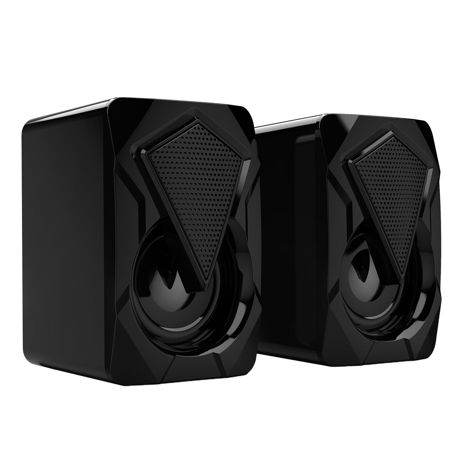 Gaming RGB-Illuminated 2.0 Channel Computer Speaker for PC Laptop USB Powered