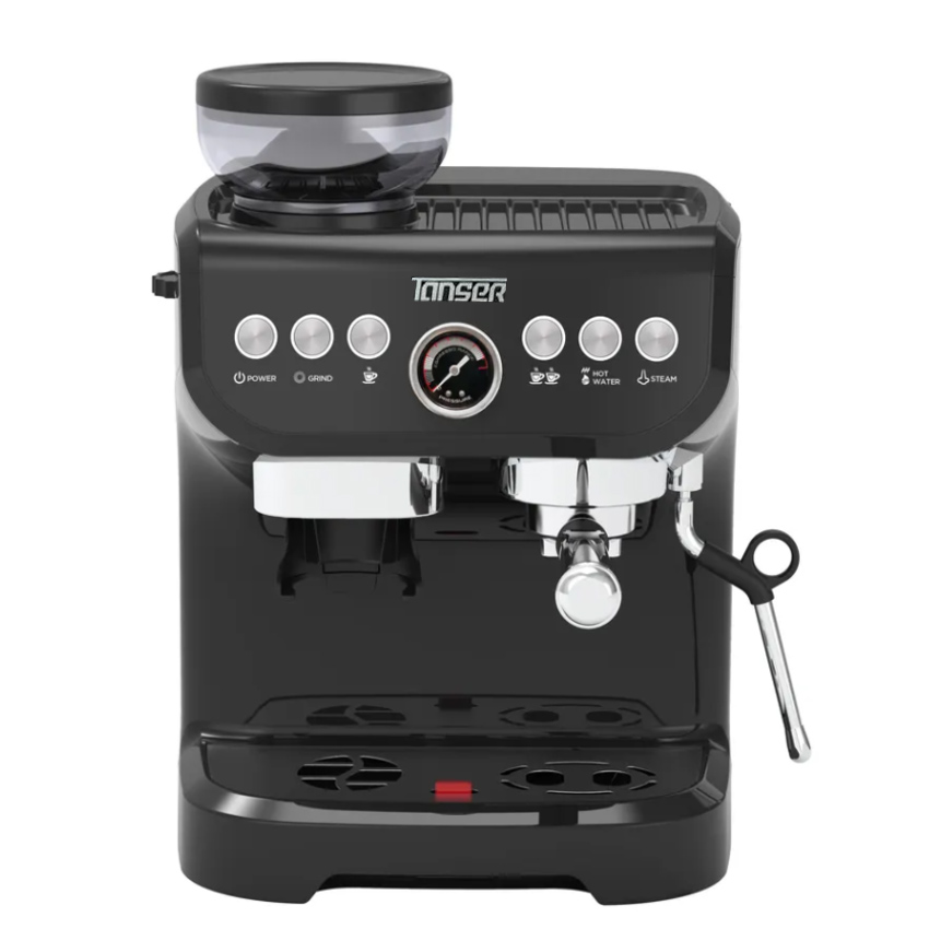Máy pha cà phê Espresso chuyên nghiệp 4 trong 1 Tanser EM3108, áp suất 19 bar, dung tích bình nước 2 lít, công suất 1560W  - Bảo hành 12 tháng