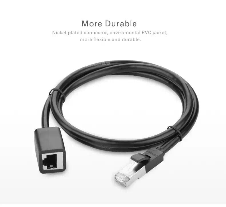 Ugreen UG11281NW112TK 2M màu Đen Cáp nối dài Ethernet CAT6 FTP RJ45 - HÀNG CHÍNH HÃNG