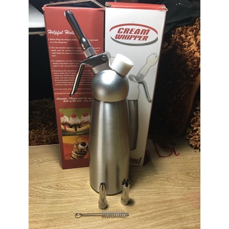 Bình xịt kem 500ml, dụng cụ pha chế