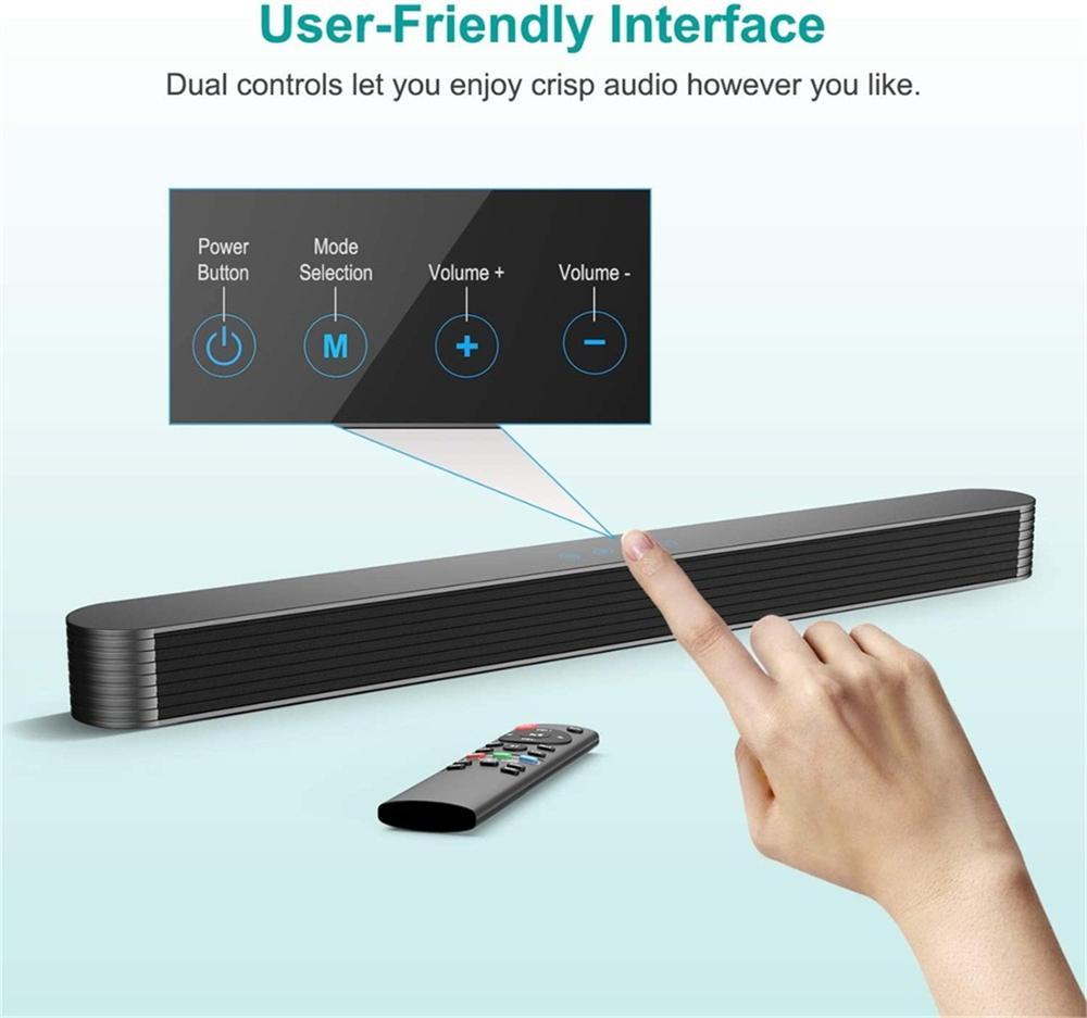 Loa Rạp hát tại nhà Bluetooth Bluetooth 5.0 Không dây AUX Quang học Có dây 120W Soundbar Âm thanh nổi 3D Loa siêu trầm Hệ thống âm thanh TV Màu sắc: Có loa siêu trầm