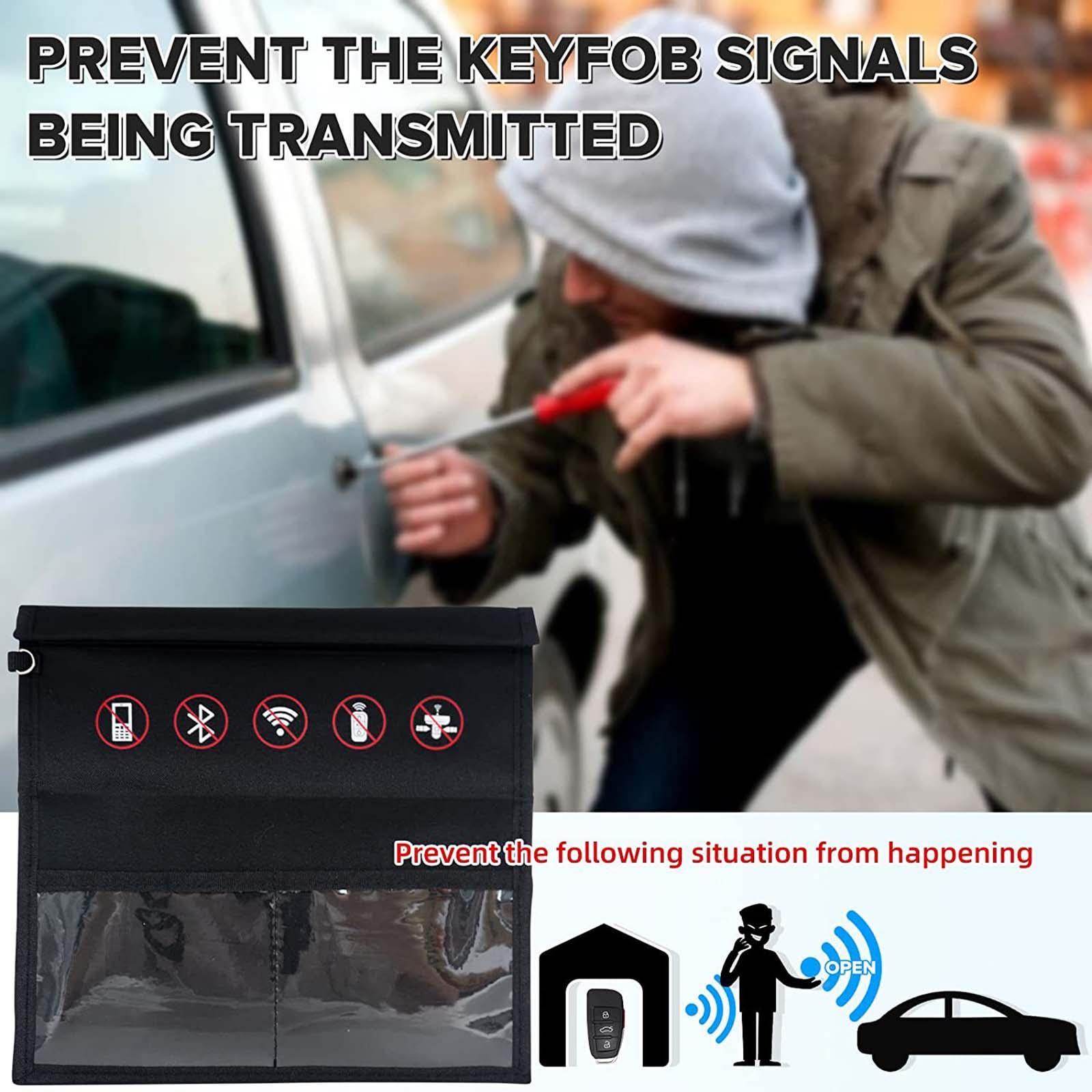 Signal Blocking Bag Polyester for Signal Blocking Car Key Privacy Protection