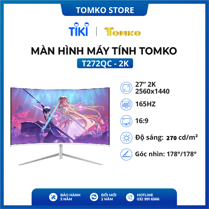 Màn Hình Máy Tính 27 inch T272QC 2K Tần số quét 165HZ- Hàng chính hãng