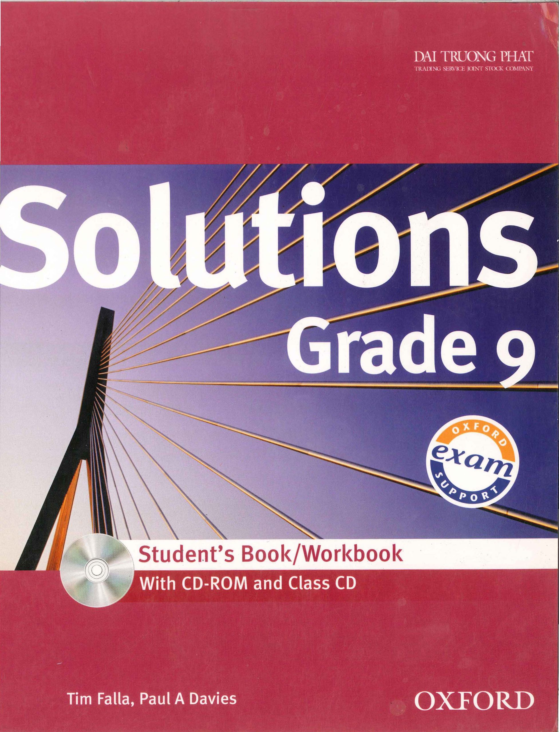 Solutions grade 9 Student’s Book/Workbook