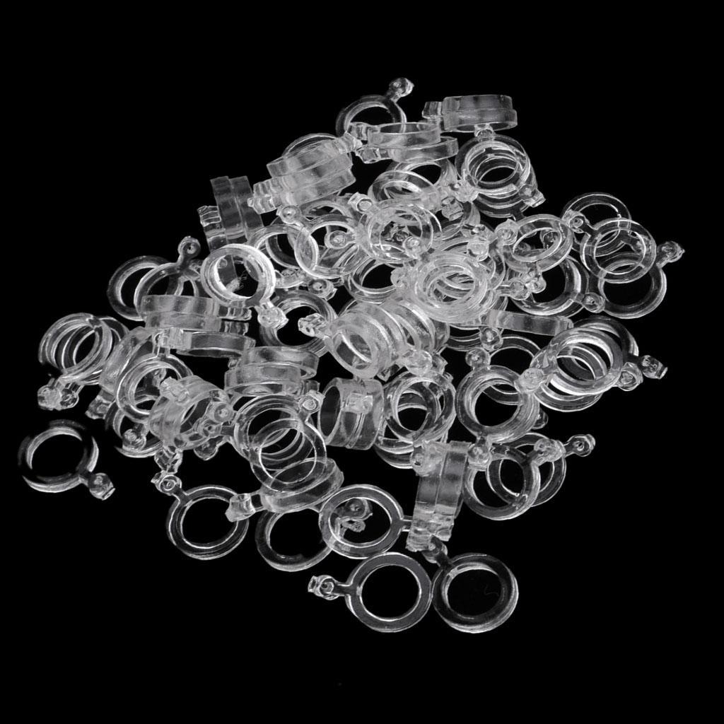 200 Pcs Elastic Baitbands for Carp fishing Pellets Bait Bands Transparent Rubber Rings Baits Bander Holder Boilie Stops
