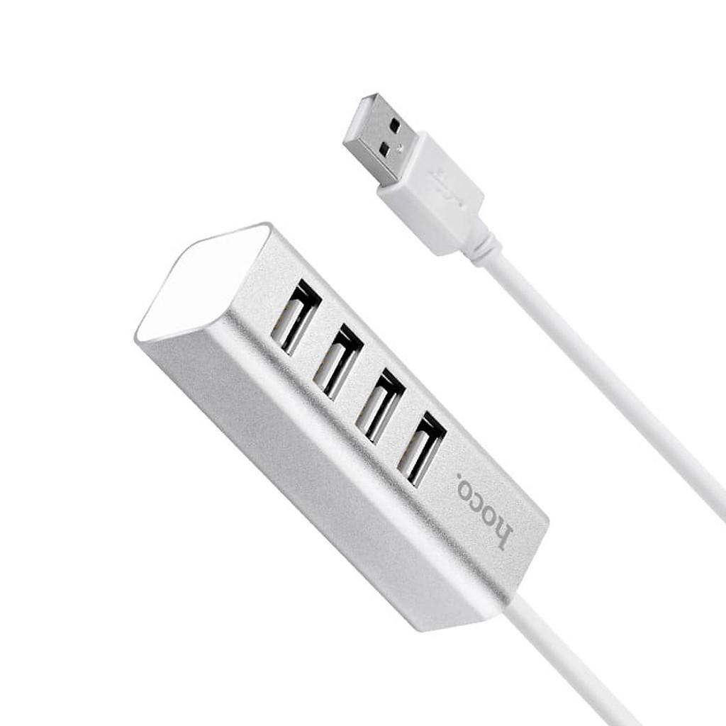 Bộ Hub Chia Cổng USB Hoco HB1 - Chia 1 Thành 4 Cổng USB Cho Macbook, Dell, Máy Tính Window, Linux,... Hàng Chính Hãng