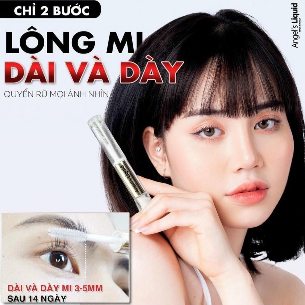 Mascara Angel Liquid - Tinh Chất Dưỡng Mi Dày Và Dài 2 Bước Eyelash Essence 5ml &amp; Ampoule 5ml