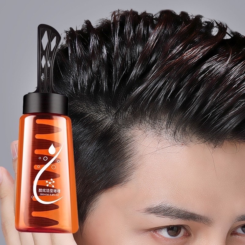 Chai vuốt tóc cho nam cao cấp ,chai lớn 260ml 2 trong 1 kèm lược ,tạo kiểu ,tạo nếp giữ tóc 24 giờ tiện dụng