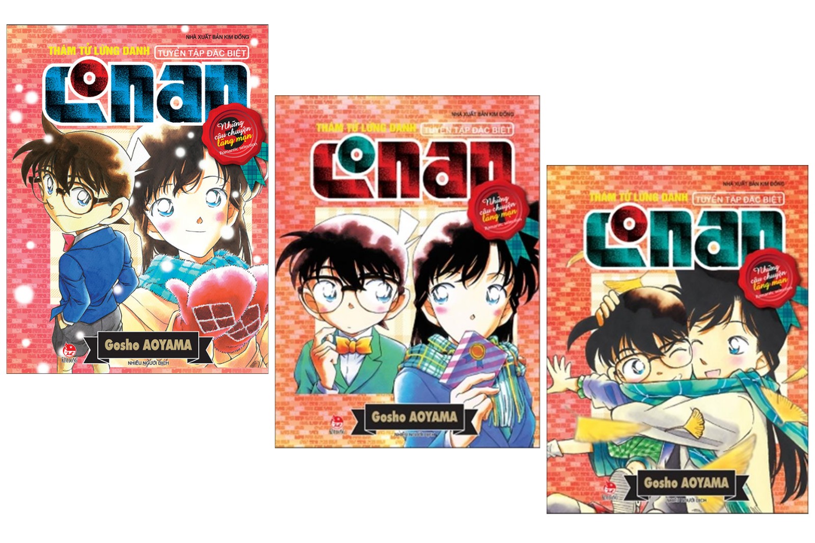 Fullset Conan SIÊU ĐẶC BIỆT: Conan và Tổ chức Áo Đen (Tập 1, 2) + Conan Tuyển Tập Fan Bình Chọn (Tập 1, 2) + Conan Những Câu Chuyện Lãng Mạn (Tập 1,2,3) - Tặng kèm 3 POSTCARD và Bookmark HappyLife