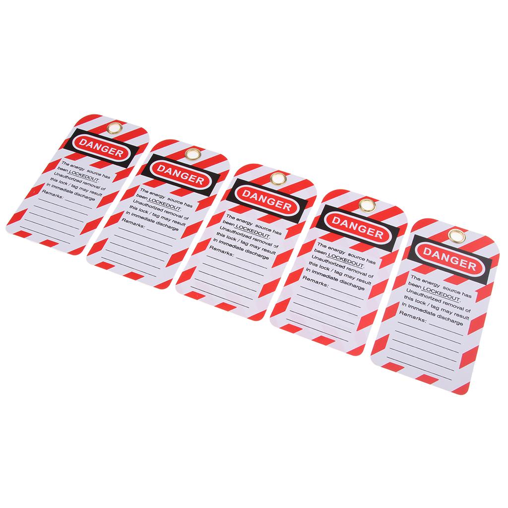 Set 5 Thẻ Ghi Chú An Toàn Bằng Nhựa Dùng Khi Sửa Chữa