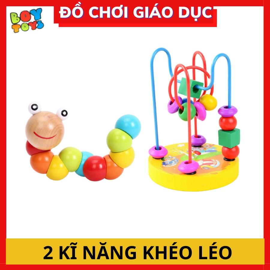 Combo đồ chơi giáo dục bằng gỗ cho bé phát triển kĩ năng toàn diện