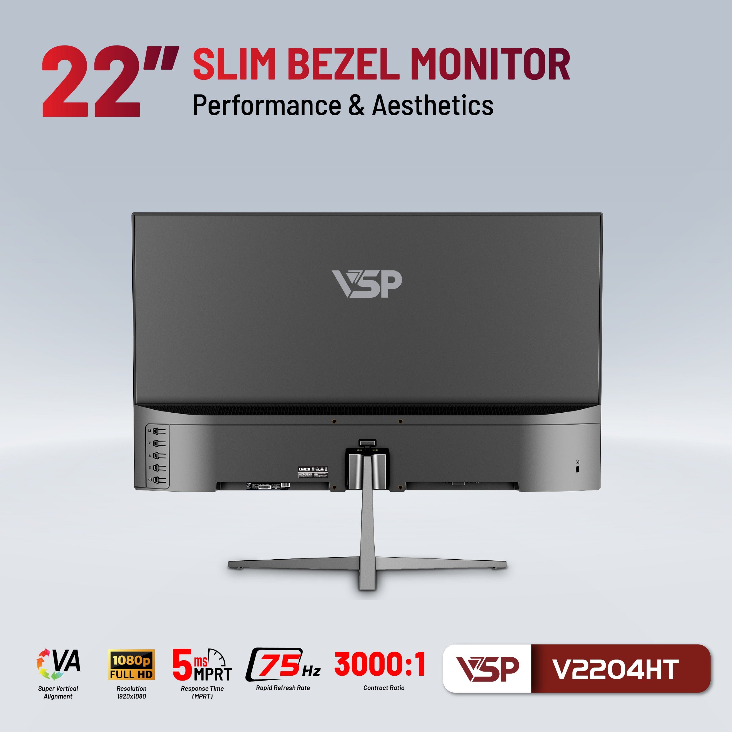 Màn Hình VSP V2204HT 22inch - HN - HÀNG CHÍNH HÃNG