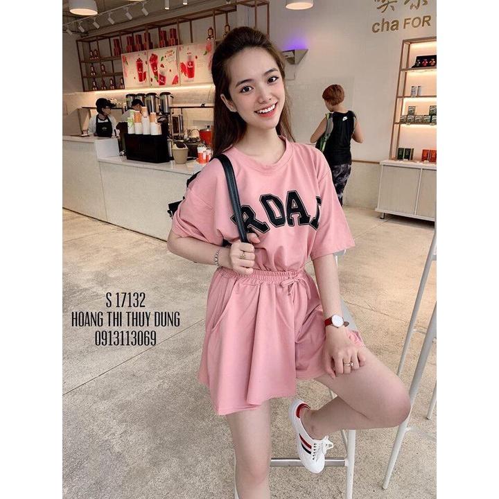 SET BỘ THỜI TRANG GIẢ CHÂN VÁY THÊU CHỮ DỄ THƯƠNG