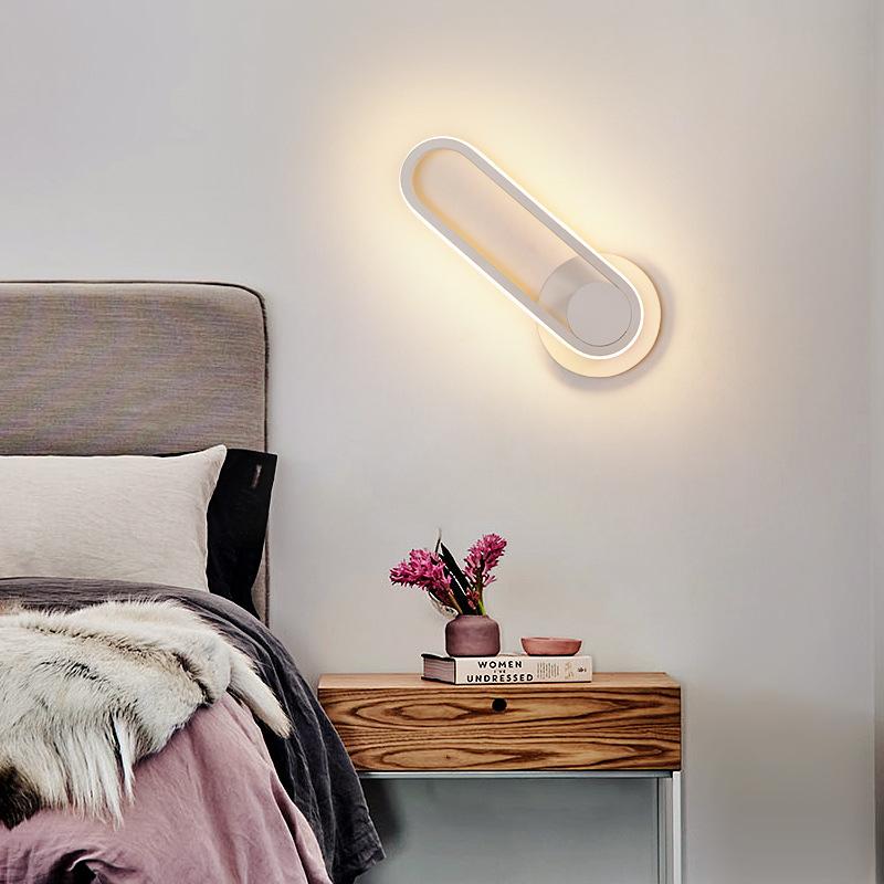 Đèn tường giá thấp nhất phòng ngủ đèn cạnh giường ngủ mới lưới đỏ cầu thang ban công tối giản phòng khách hiện đại TV nền đèn tường