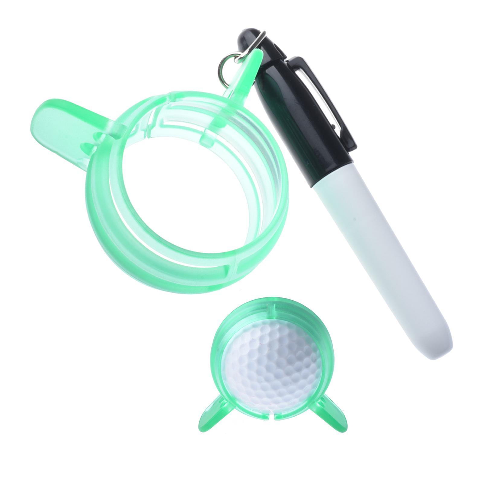 360 Degree Balance Golf Ball Alignment Marker 360 Degree Triple Lines Balls Liner for Golf