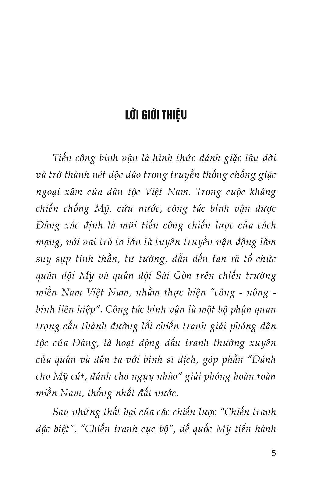 Công Tác Binh Vận Của Đảng Trong Kháng Chiến Chống Mỹ, Cứu Nước (Kỷ niệm 50 năm ngày giải phóng miền Nam thống nhất đất nước 1975 - 2025)