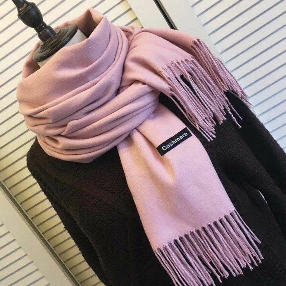 KHĂN CHOÀNG CASHMERE CÁC MÀU TRƠN CỰC MỊN ĐẸP LOẠI 1