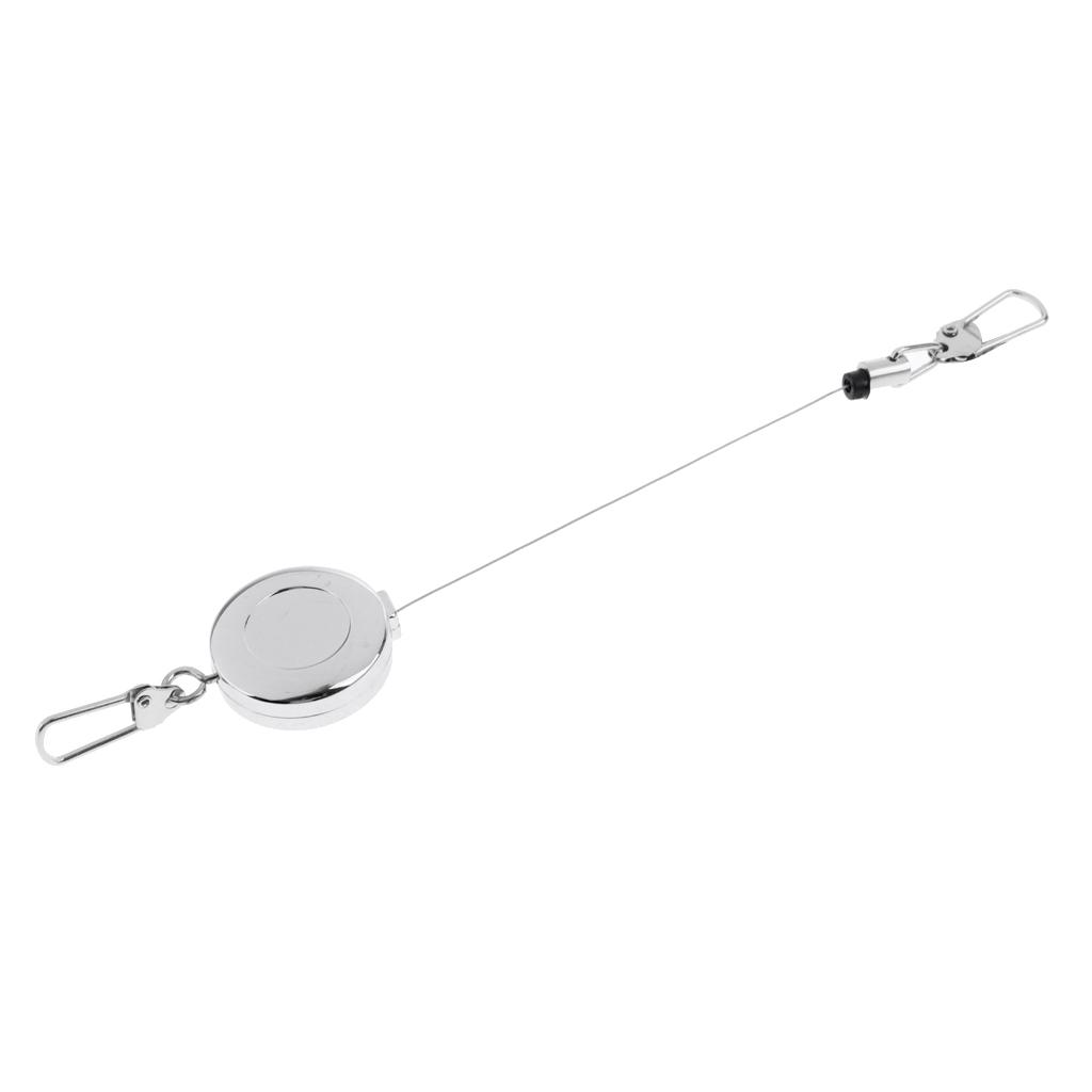 Fly Fishing Retractable Zinger Reel Cord Retractor Fishing Tools Key Chain