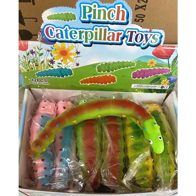 Squishy hình con SÂU BƯỚM Mochi mềm mịn dễ thương chân thực giảm stress co dãn đàn hồi ngộ nghĩnh bóp giải trí