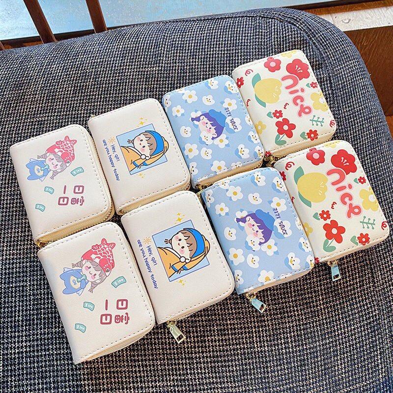 Ví nữ mini cầm tay ngắn cute hot trend dễ thương đẹp bỏ túi đựng thẻ nhiều ngăn nhỏ gọn thời trang Hàn Quốc cao cấp giá rẻ LUKADO