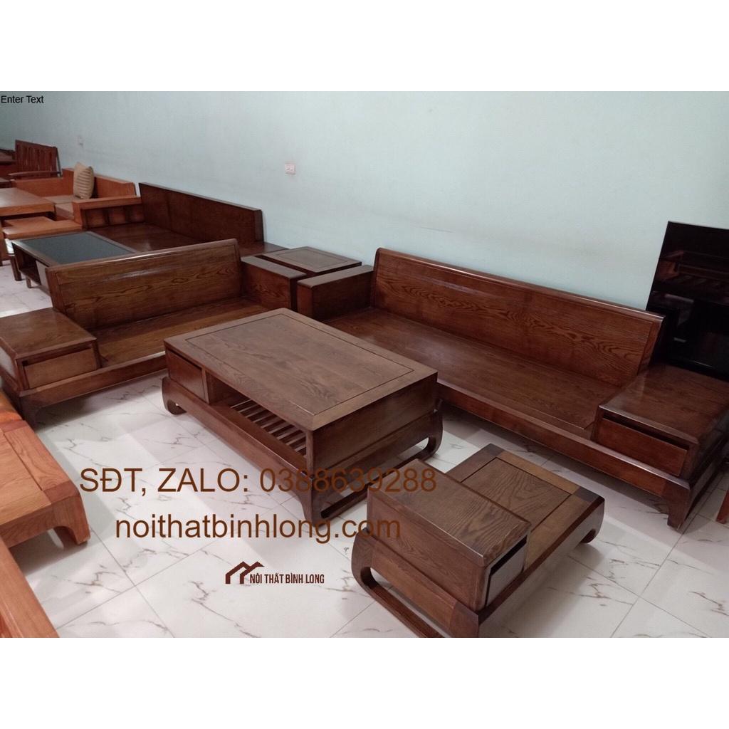 Bàn ghế salon gỗ sồi Mỹ giá xưởng