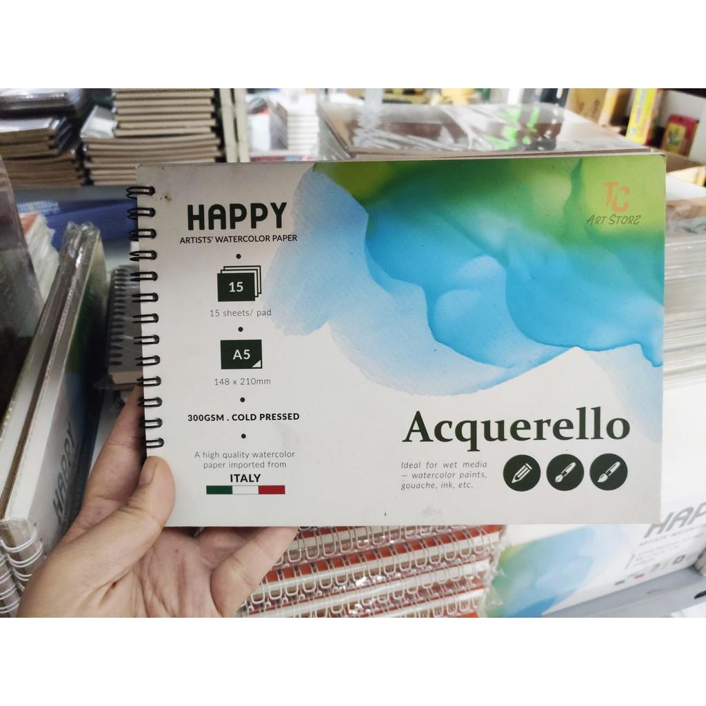 Giấy Vẽ Màu Nước HAPPY 300gsm Hạng Họa Sĩ