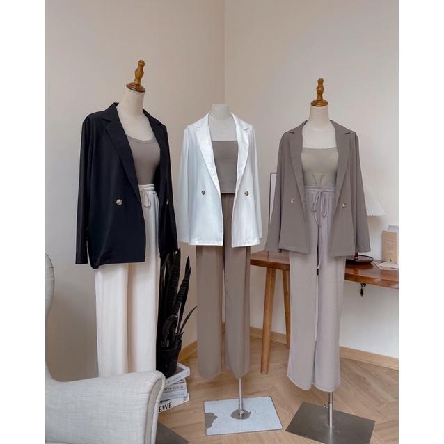Áo khoác blazer vest nữ cổ gập 72a38 by germe