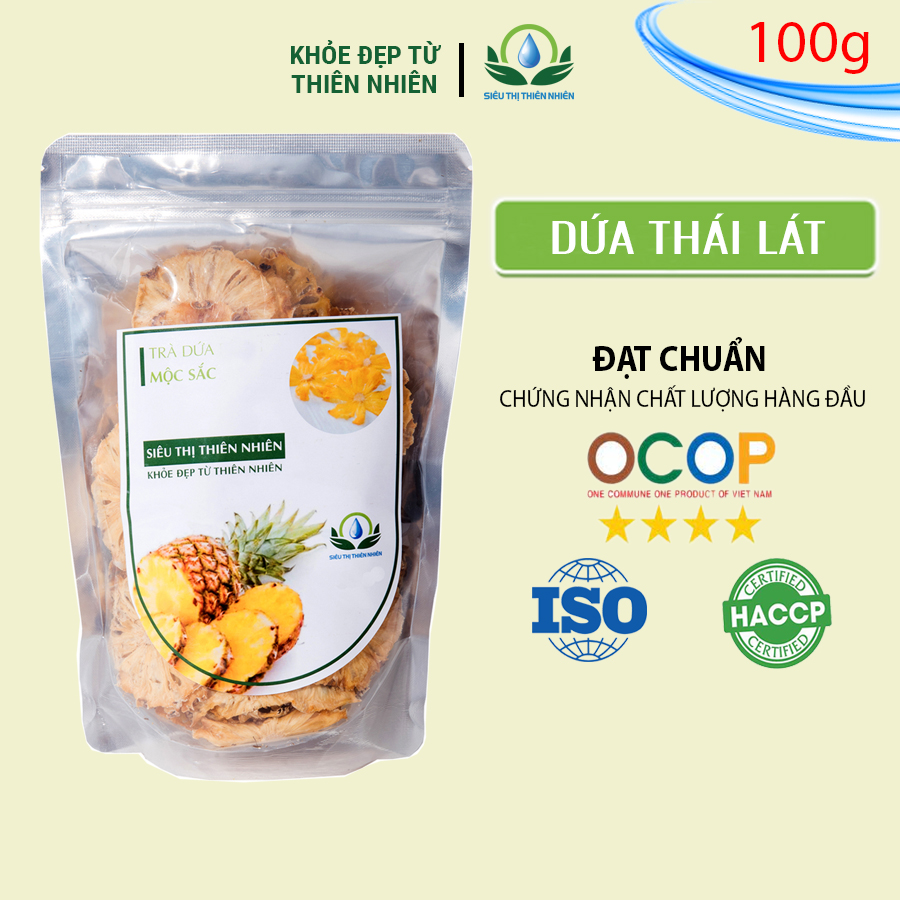 Trà Dứa Rừng Thái Lát Sấy Khô Mộc Sắc 100g