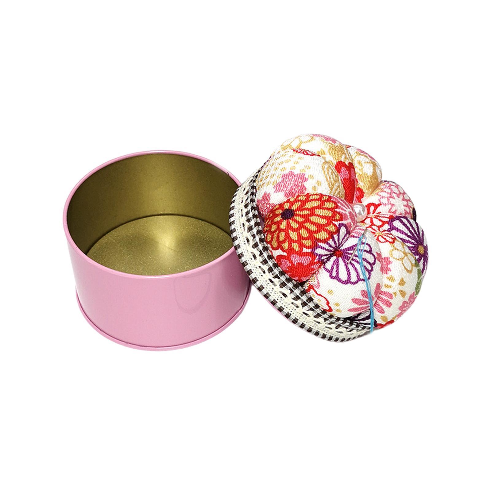Printed Pattern Pincushion Pin Cushion with Case Sewing Tool