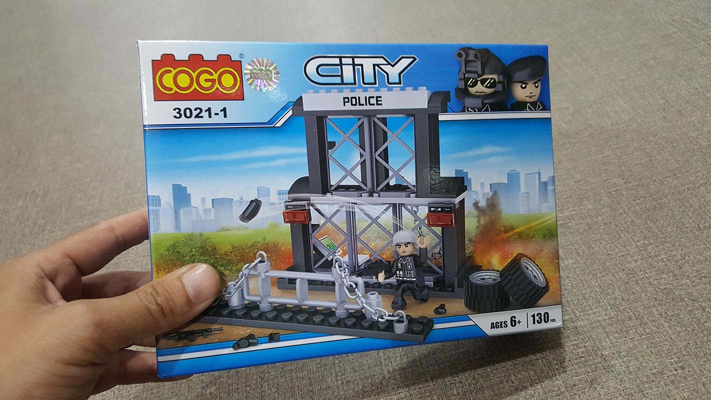 COGO - CITY - 3021 COMBO 8 HỘP Mô Hình Lắp Ráp Xe Cảnh Sát