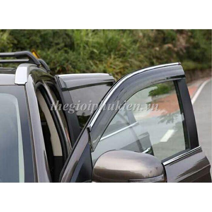 Bộ vè che mưa Mitsubishi Outlander chỉ mạ Crom cao cấp