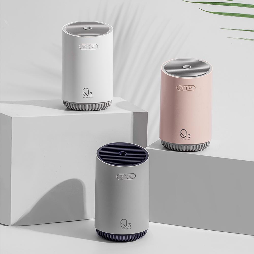 Máy tạo ẩm không dây 320ml, máy khuếch tán hương thơm tích hợp pin 2000mAh, máy tạo ẩm tinh dầu có thể sạc lại di động, máy tạo ẩm không khí gia đình