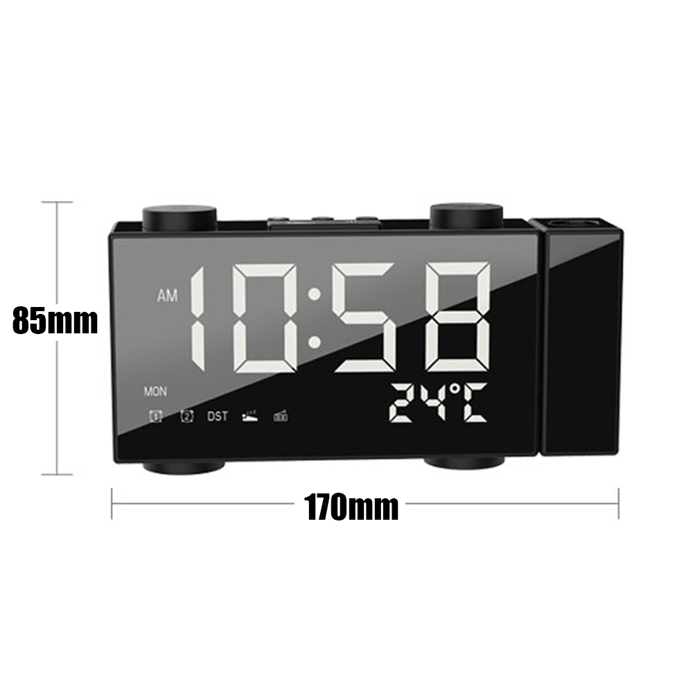 Đồng hồ báo thức kỹ thuật số đa năng có màng LCD hiển thị thời gian , dự báo thời tiết