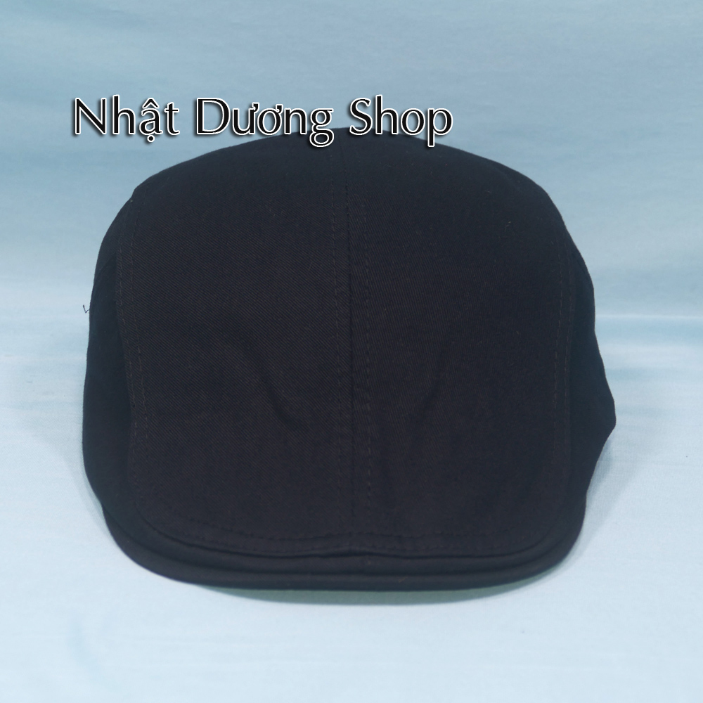 Nón Nón mỏ vịt, Nón Beret, Mũ bê rê bít đuôi vòng đầu từ 55-58cm thêu chữ