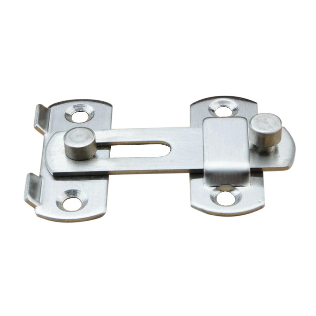 2X Gate Garden Door Shed Slide Latch Lock Screws Heavy Duty Stainless Steel