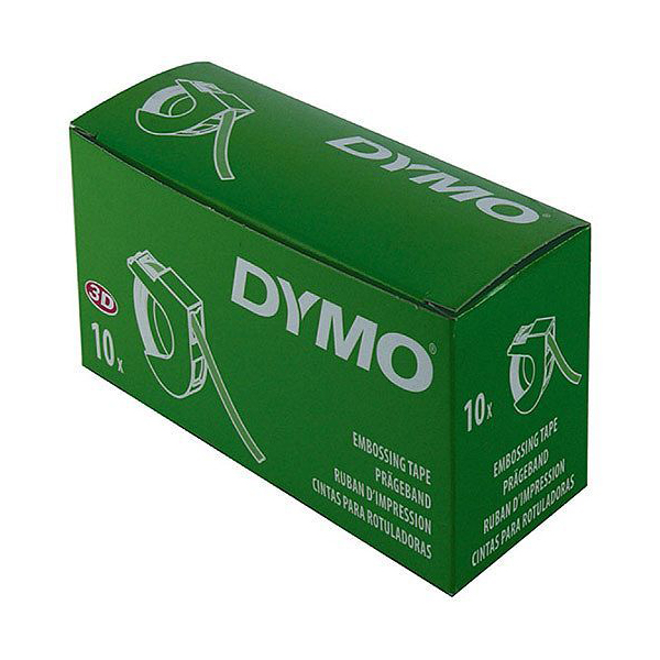 Nhãn in Dymo 9mm x 3m đen