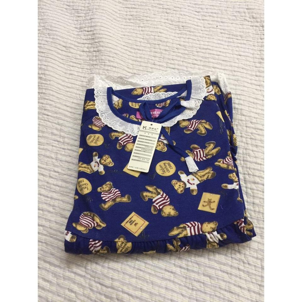 Bộ bầu  dài tay mặc nhà