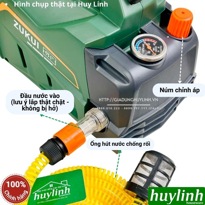 Máy xịt rửa xe chỉnh áp Zukui S8 - Công Suất 3000W - Áp lực 150 - 200 bar - Tặng béc rửa máy lạnh, điều hoà - Hàng chính hãng